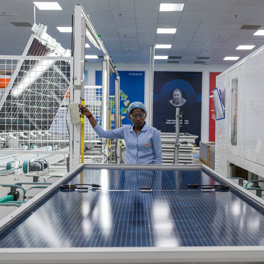 India Sees a Future Making Solar Panels for Itself, and Maybe the World